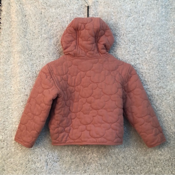 Disney Minnie Mickey Quilted Hoodie sz 5/6 - Picture 3 of 7